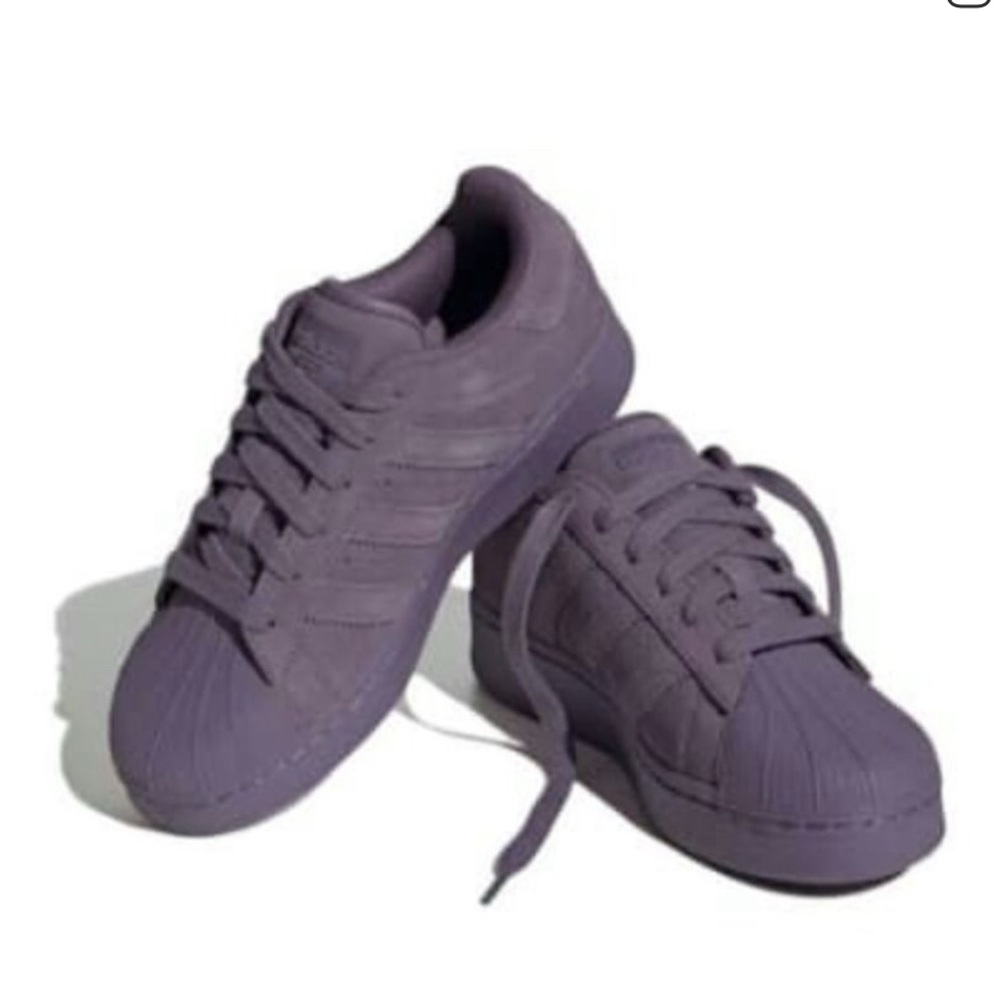 Adidas Purple Shelltoe Suede Shoes
